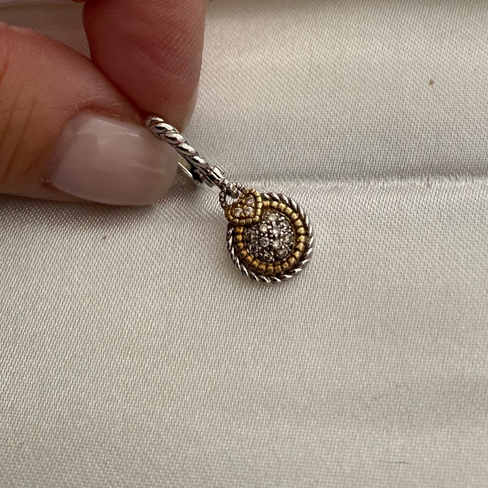 Judith Ripka Diamond Pave Necklace and Earrings - Picture 4 of 5